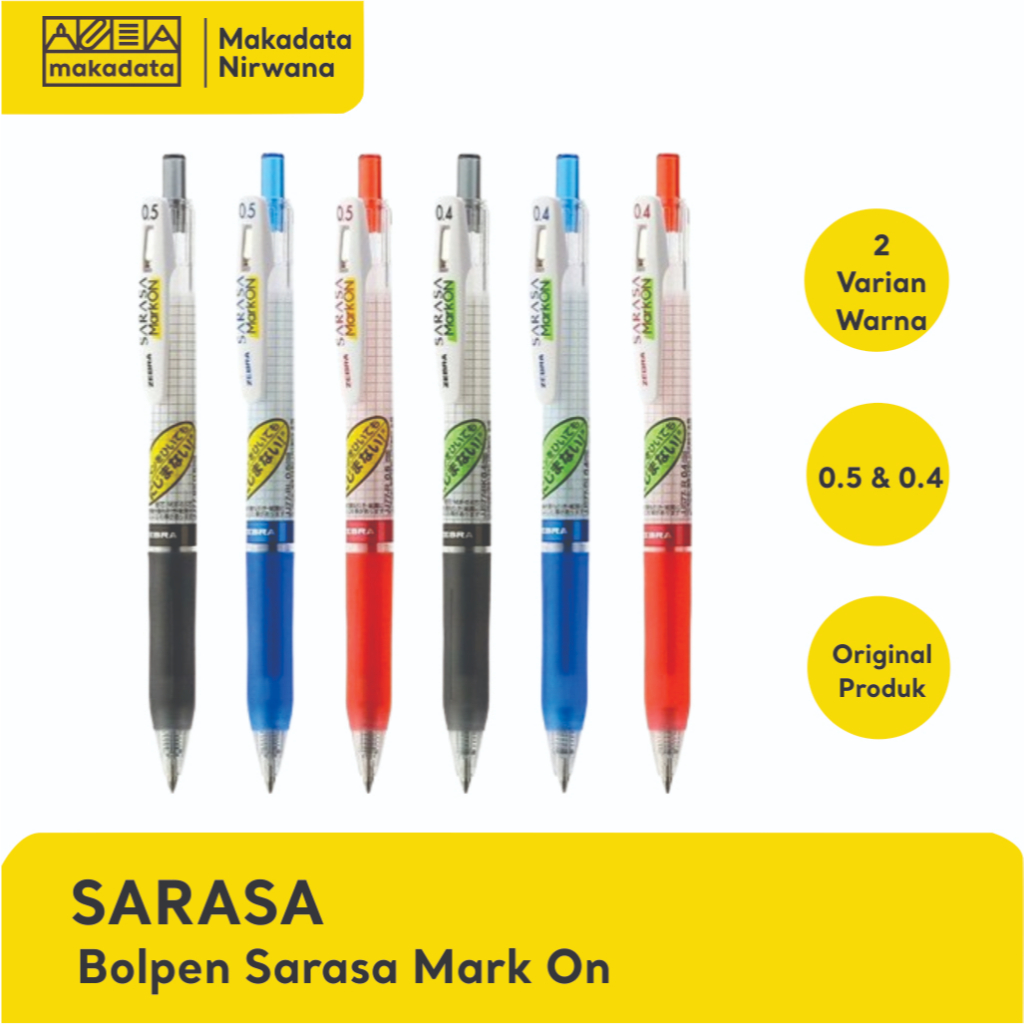 

SARASA BOLPEN/BOLLPOINT/PULPEN MARK ON (1 PCS)