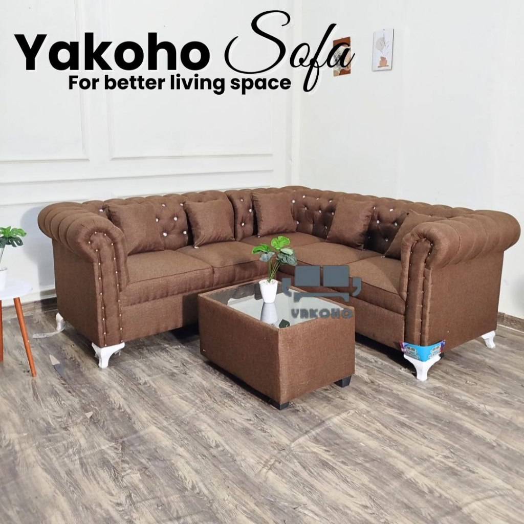 Sofa Minimalis L Putus / sudut  / Turki / Yakoho Chester / FREE ONGKIR BANDAR LAMPUNG