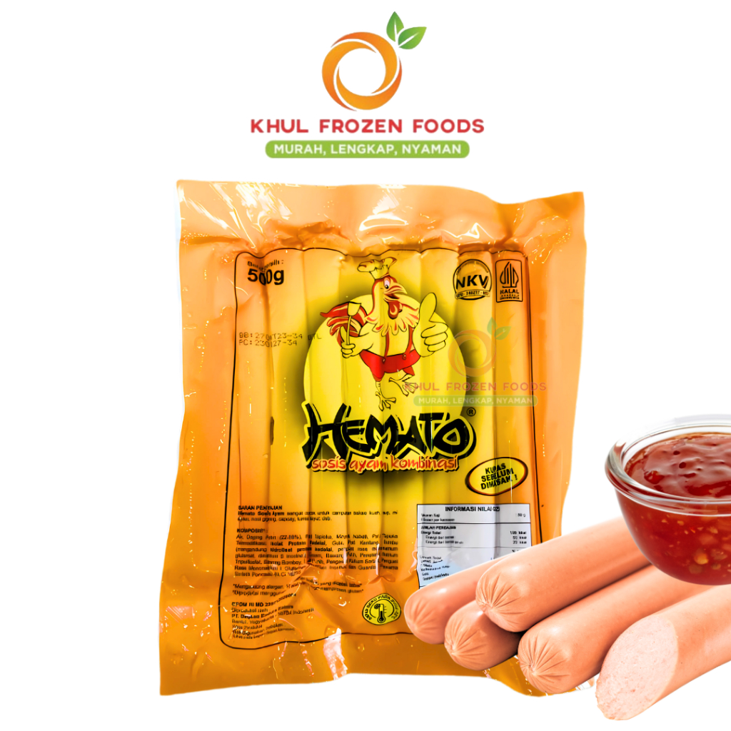 

Hemato Sosis Ayam 500 Gr