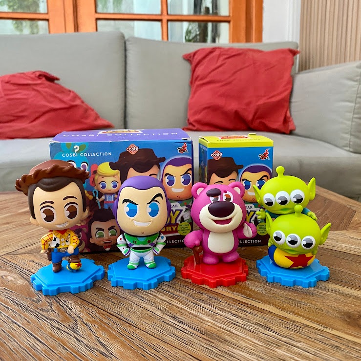 Figure Miniatur Ornament Toy Story Lotso Pajangan Dekorasi Mainan Anak Satuan Cake Topper Hiasan Kue