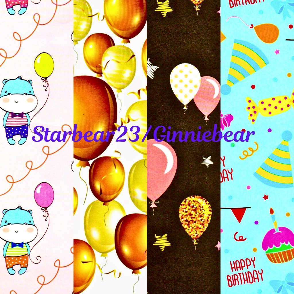 

kertas kado Jumbo happy birthday balon gold