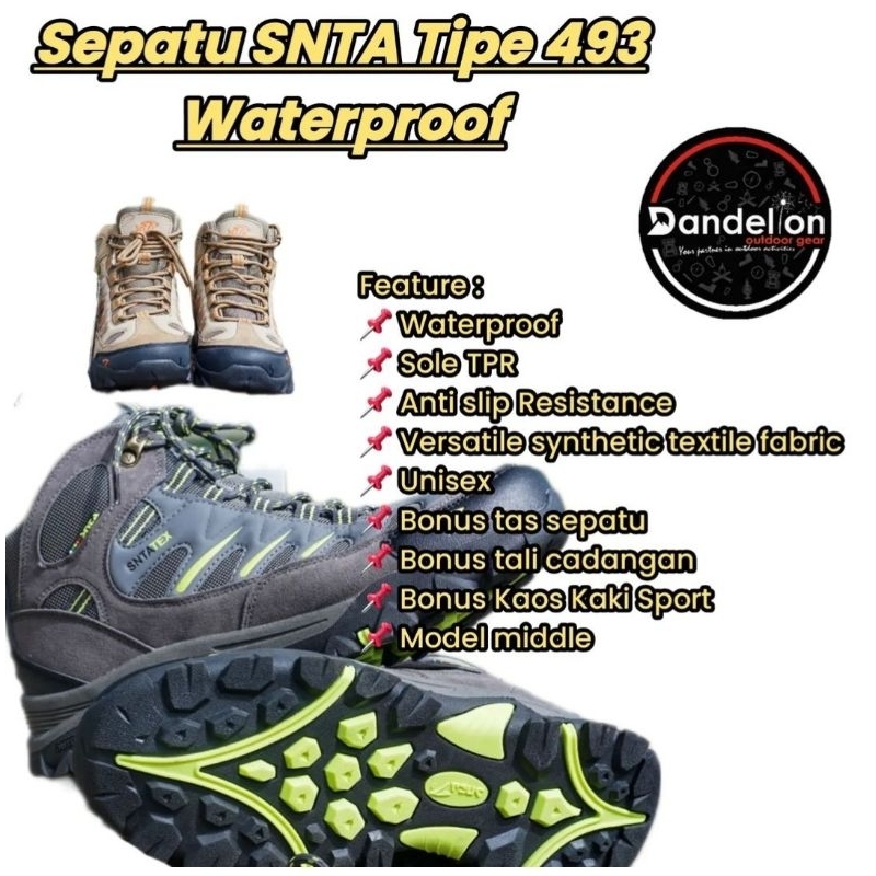 Sepatu SNTA type 493 Waterproof