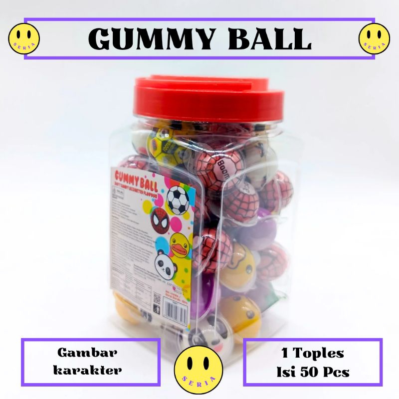 

GUMMY PERMEN BALL LUNAK 1 TOPLES ISI 50 PCS