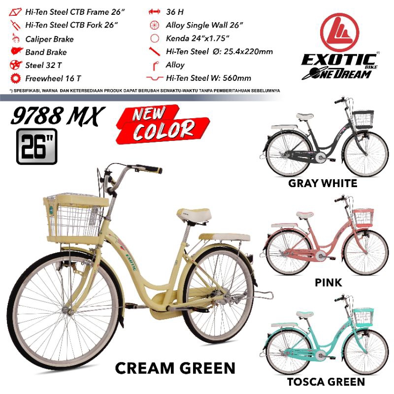Sepeda Mini 26 inc EXOTIC 9788 MX Sepeda Perempuan