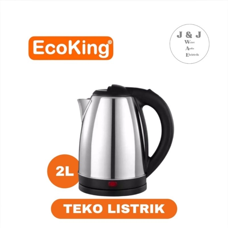 TEKO LISTRIK 2 LITER ECOKING ELECTRIC KATTLE / PEMANAS AIR ECOKING