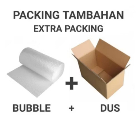 

Extra packing tambahan packing bubble wrap dan kerdus