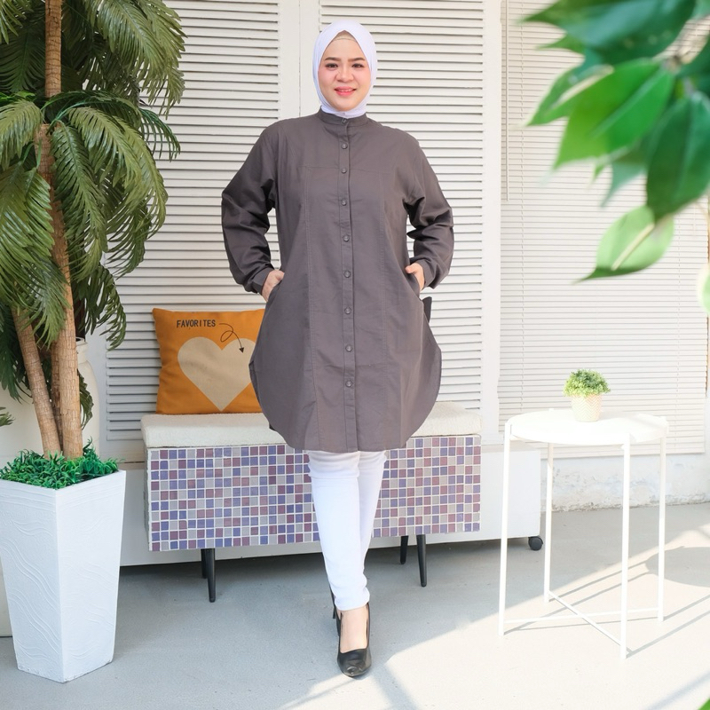 Tunik Jumbo Katun Paris Premium | Guangzhou -1006