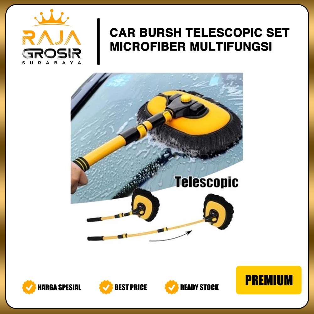 Alat Cuci Pembersih Atap Mobil Teleskopik Microfiber Tebal RAJA GROSIR SURABAYA