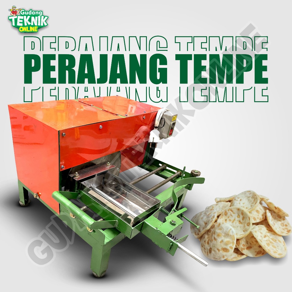 Mesin Iris Potong Tempe KIM Semi otomatis Dinamo Listrik / Mesin Potong Keripik Tempe Pemotong Peraj