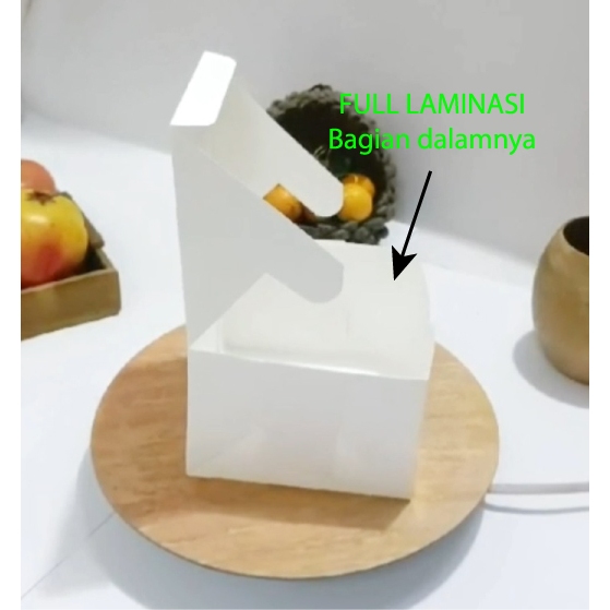 

Dus Box Kue Bolu PUTIH - Snack Box S (50 PCS)