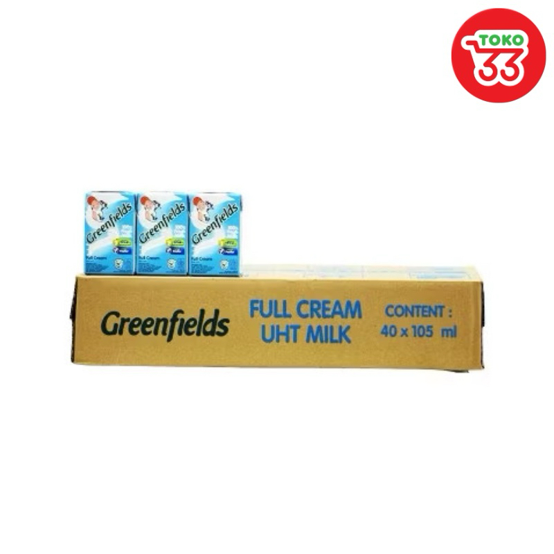 

Greenfields Susu UHT Full Cream 105ml isi 40 (exp nov 2025)