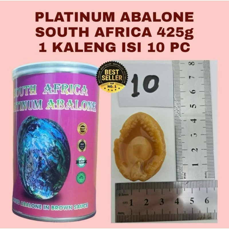 

ABALONE KALENG SOUTH AFRICA PLATINUM AMABOLE BRAISED IN BROWN SAUCE ISI 10 Pcs R 10