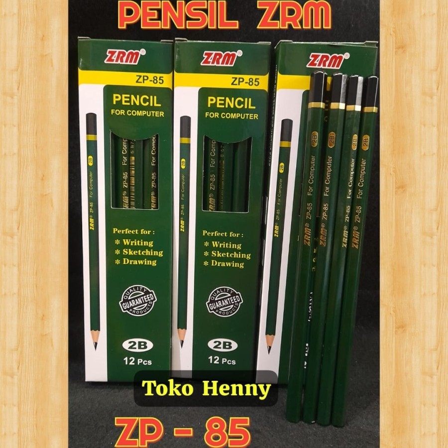 

PENSIL 2B ..... Merk ZRM ...... Type ZP-85 ..... Minimal.... 12 pcs ( 1 pak )