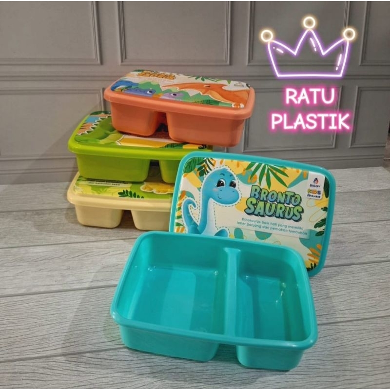 Tepak Makan Biggy Sekat / Tepak Makan Motif / Tempat Makan Sekat