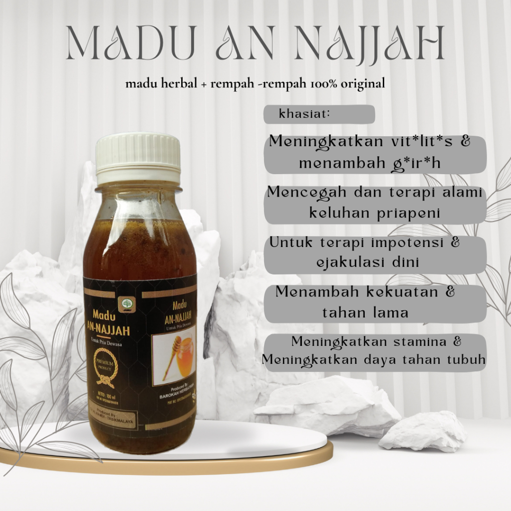 (PRIVAT AMAN) Madu An Najah MAdu Kuat Tahan Lama Dan Mafu penmbah Stamina Pria Dewasa 100% Original