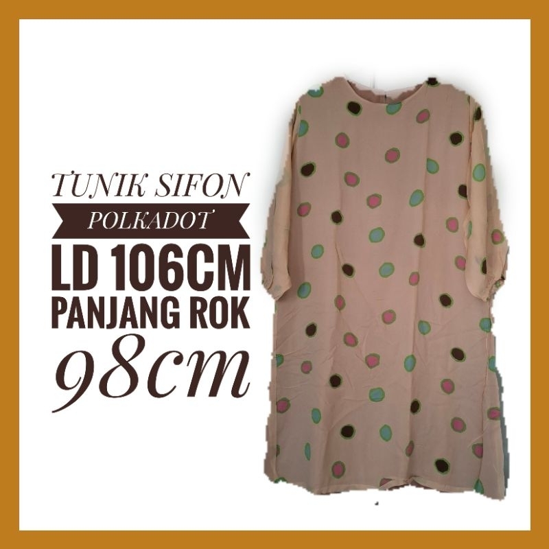 TUNIK SIFON POLKADOT JUMBO