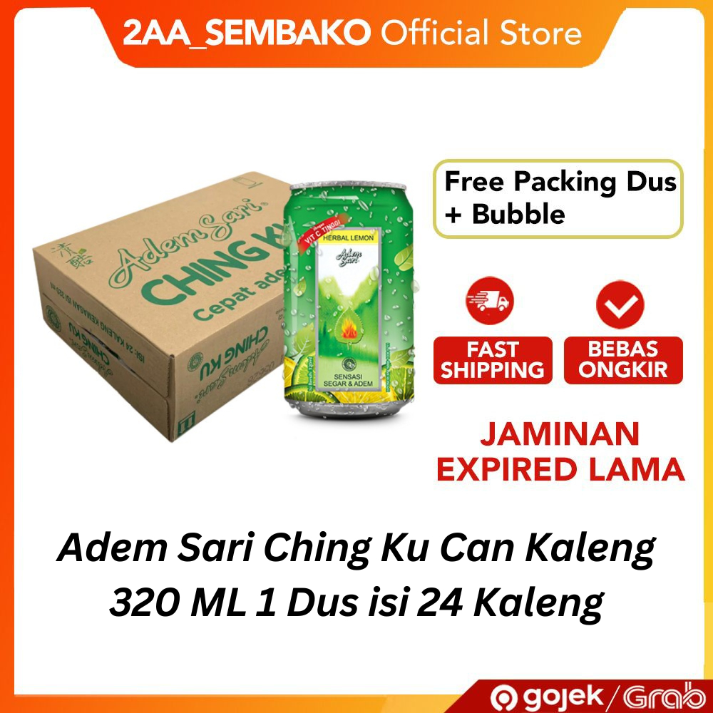 

Adem Sari Ching Ku Can Kaleng 320 ML 1 Dus isi 24 Kaleng