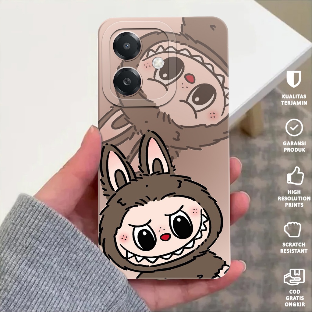 Softcase Oppo A3X - Case Oppo A3X - Casing Hp Oppo A3X Motif LABUBU - Case Hp Oppo A3X - Casing Hp O