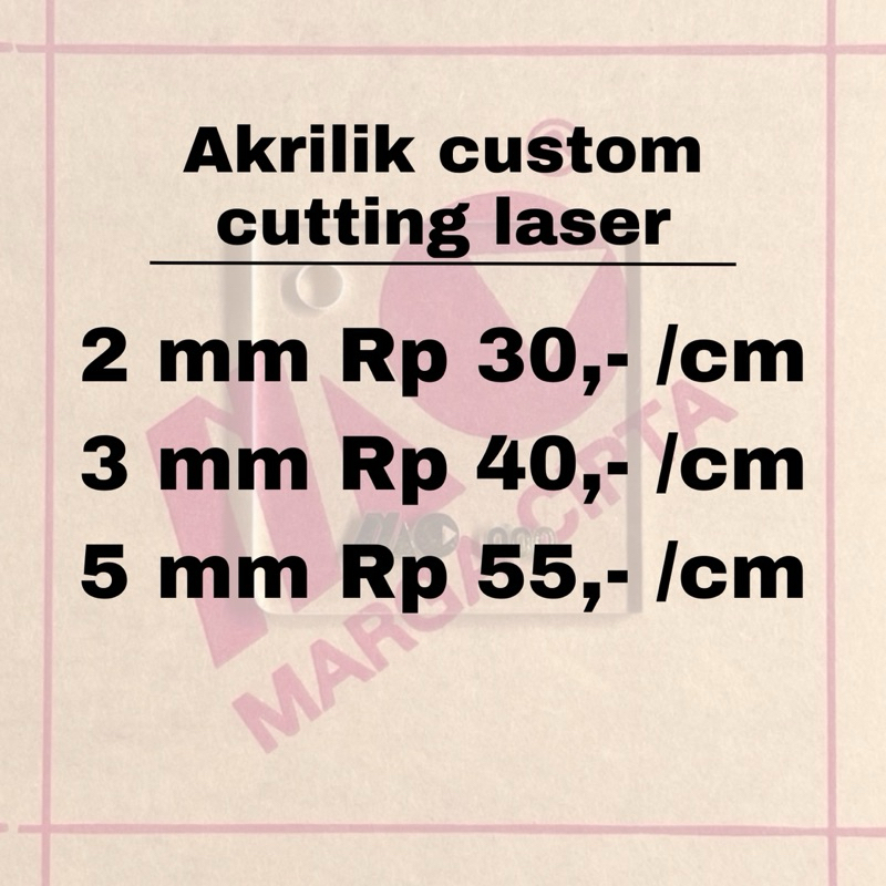 

AKRILIK/ACRYLIC CUSTOM BENING BEBAS UKURAN