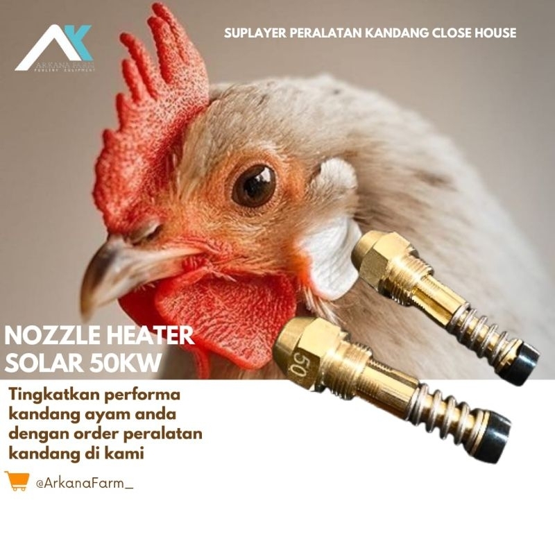 Nozzle nosel nozel heater solar pemanas sparepart kandang ayam