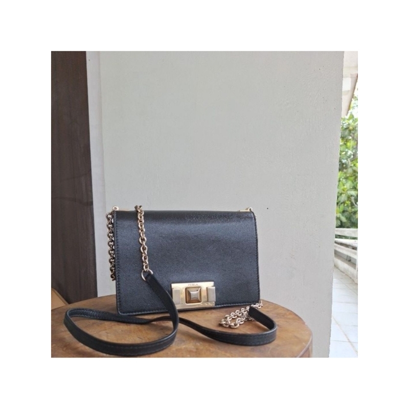 sling bag FURLA Preloved genuine leather