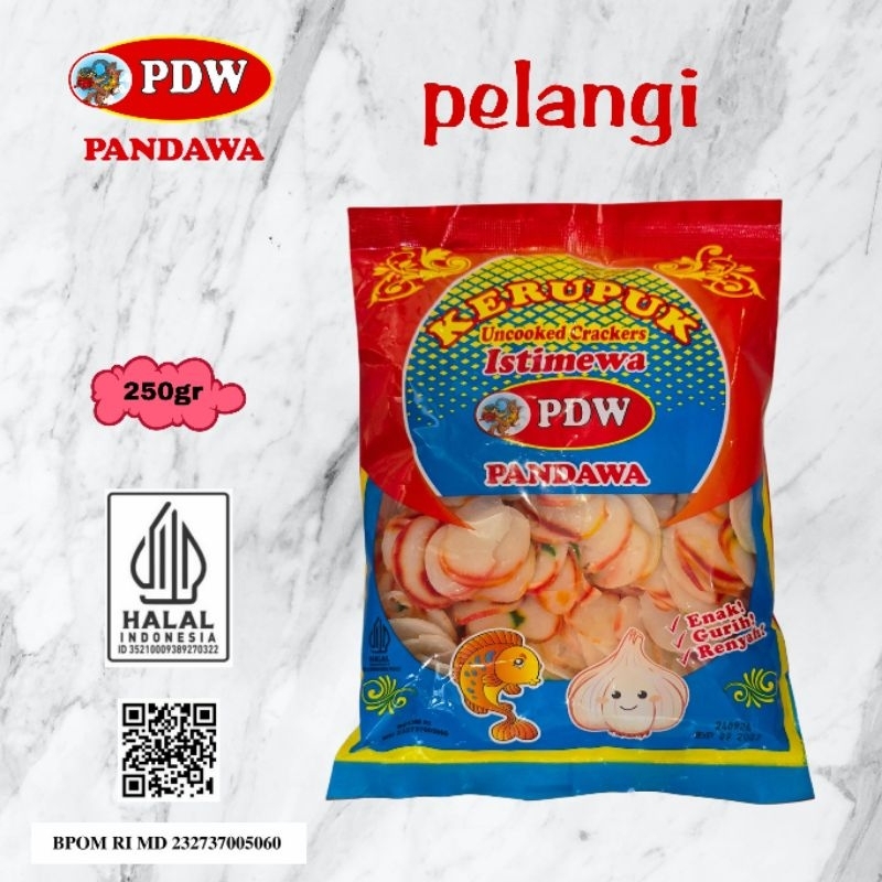 

Kerupuk Pandawa / Krupuk Bawang Pelangi / 250gr