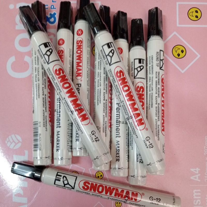 

Spidol snowman permanen black (1pcs)