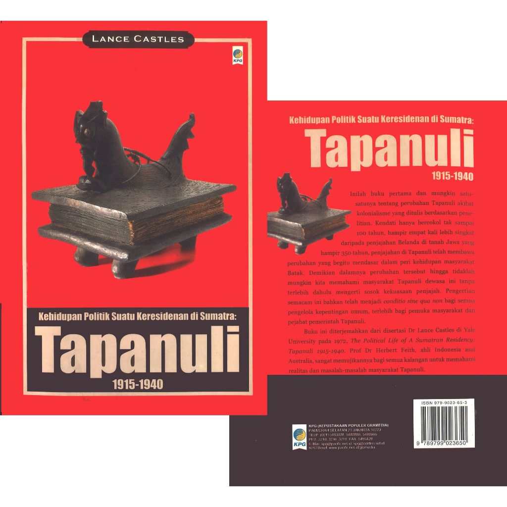Buku Kehidupan Politik Suatu Keresidenan di Sumatra Tapanuli Tahun 1915-1940