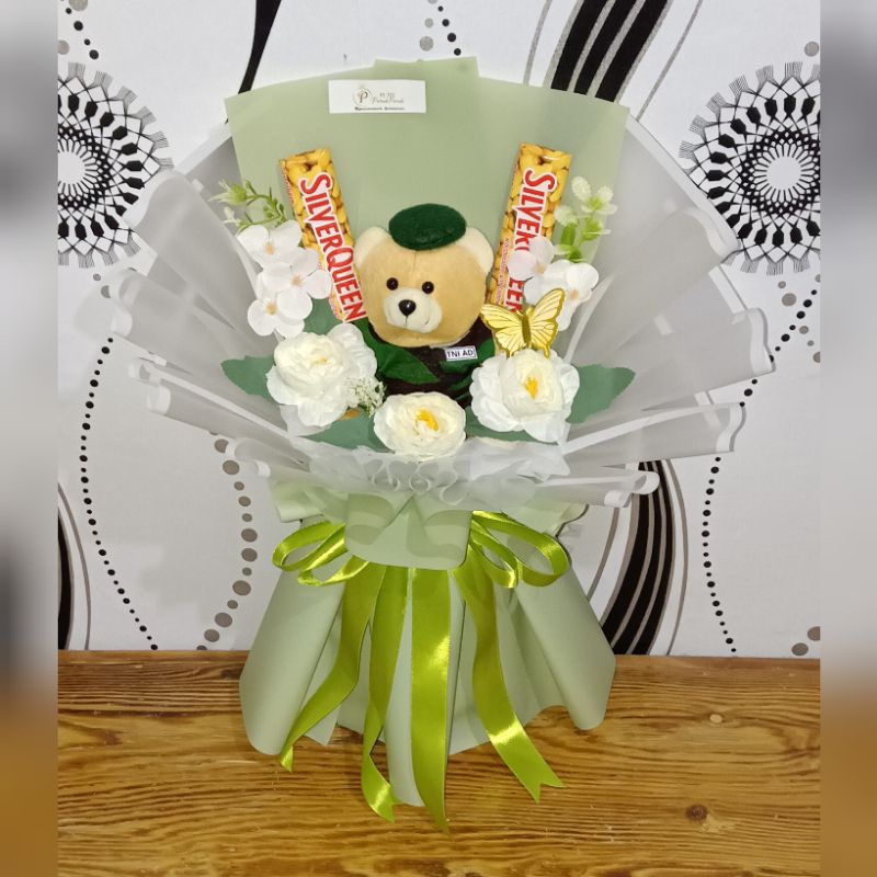 

Buket Boneka Profesi TNI/Dokter/Guru/Paskibra/Polisi