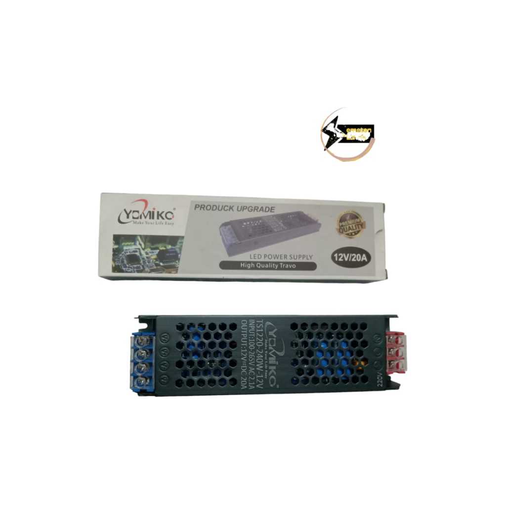 POWER SUPPLY 12V 16A, 20A, 30A ALUMINIUM YOMIKO