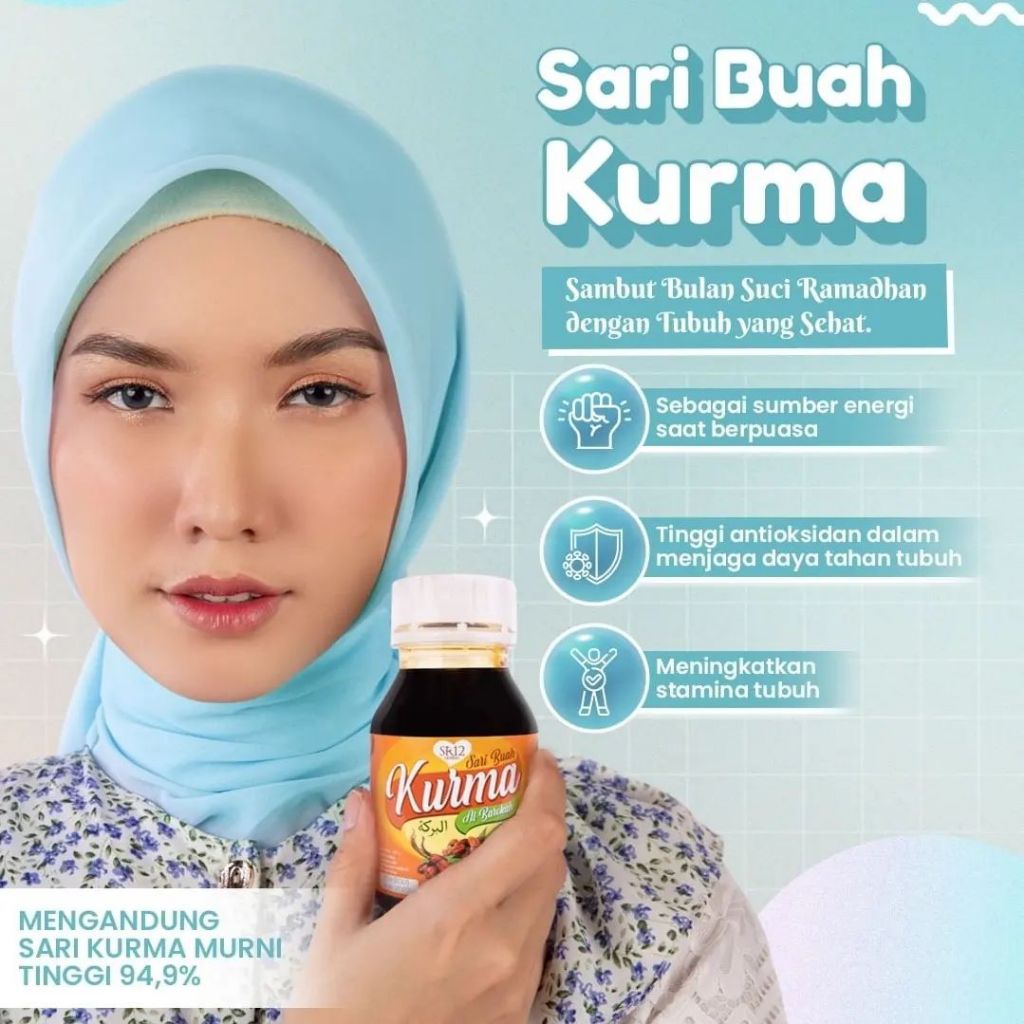 

SARI KURMA SR12 | TANPA GULA | MENINGKATKAN IMUN TUBUH | ANTI OKSIDAN ALAMI | ZAT BESI | POTASSIUM