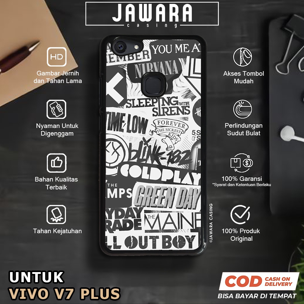 Case Vivo V7 Plus Casing Vivo V7 Plus [MSCB] Premium Case Glossy Case Hp Vivo Jawara Casing Hp Vivo 