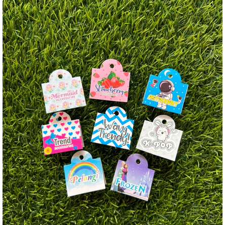 

(100pcs) Hang tag / Label aksesoris /Label Gantung