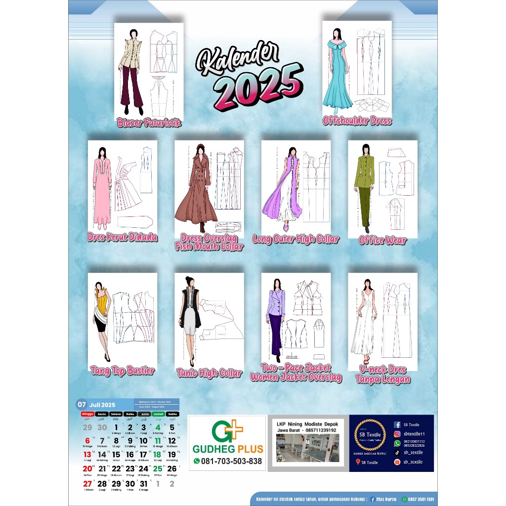 

KALENDER JAHIT TAILOR INDONESIA 2025