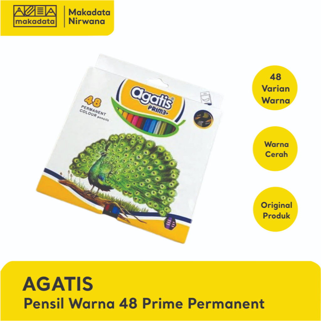 

AGATIS PENSIL/PENCIL WARNA 48 PANJANG PRIME PERMANENT (1 PCS)