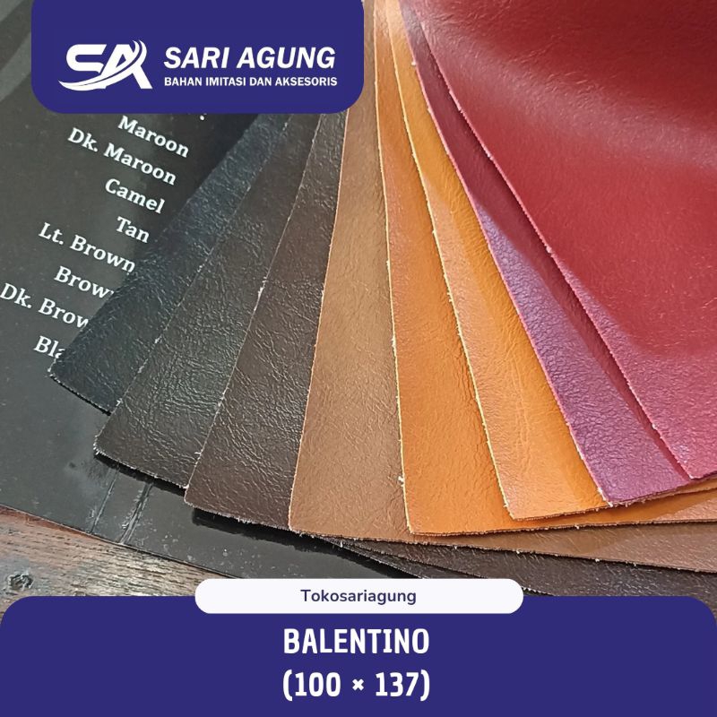 BALENTINO (METER) BAHAN KULIT SINTETIS UNTUK SOFA TAS DOMPET SANDAL