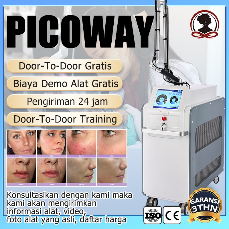 Laser picosecond picoway laser ndyag mesin penghapus tato permanen Laser penghilang tato 2000W