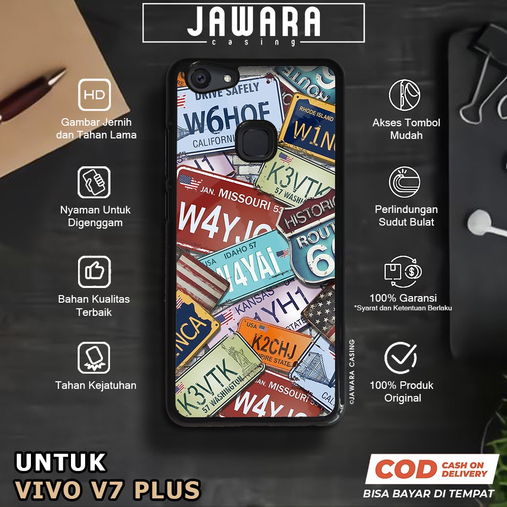 Case Vivo V7 Plus Casing Vivo V7 Plus [TRVL] Premium Case Glossy Case Hp Vivo Jawara Casing Hp Vivo 