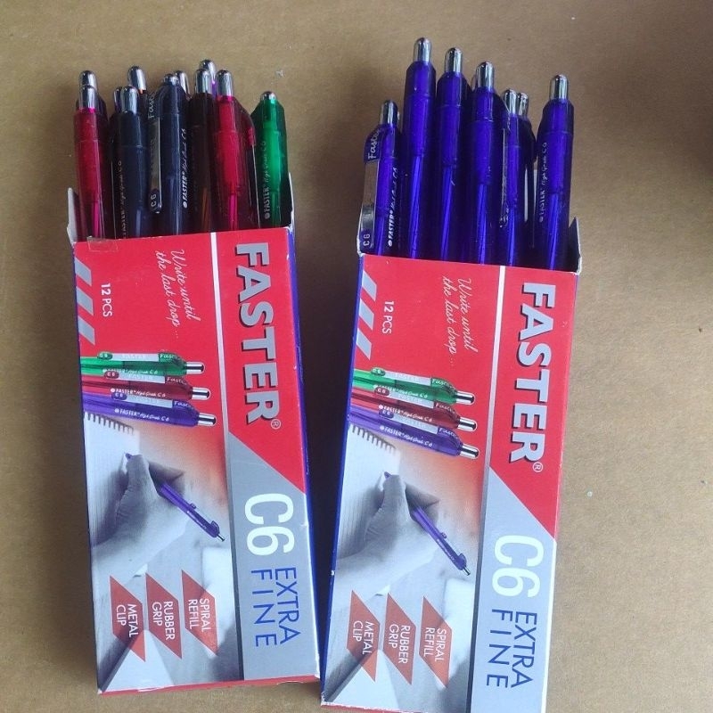 

Ay00! Pulpen Faster C6 0.7mm Harga 1 Lusin (12pcs)