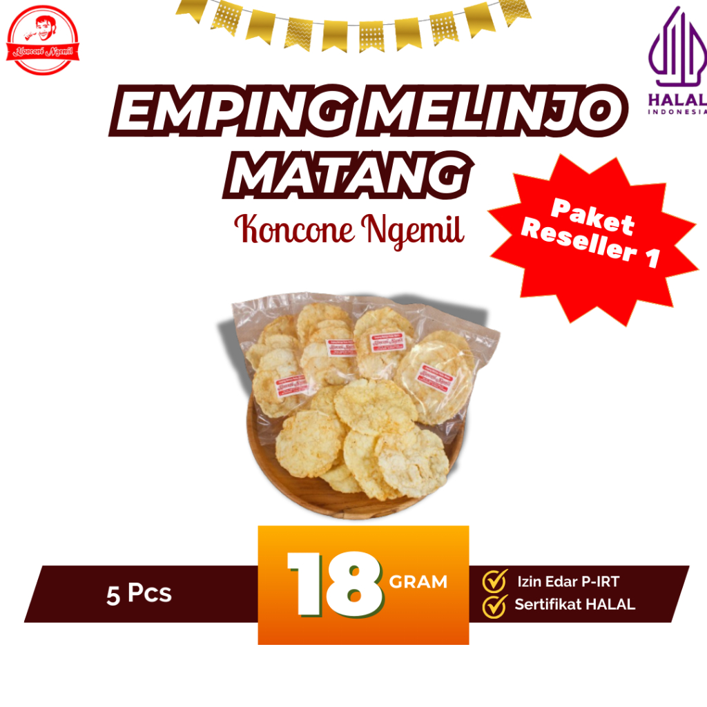 

Paket Reseller 1 Emping Melinjo 18 Gram KN001-a