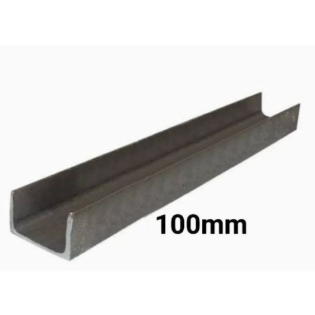 UNP 50X38X3MM-100CM Besi Kanal UNP Besi U Polos Multifungsi Tebal 3MM Panjang 100 CM