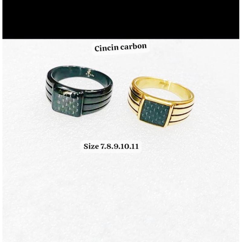 Cincin Titanium Fashion Pria wanita kotak kecil simple