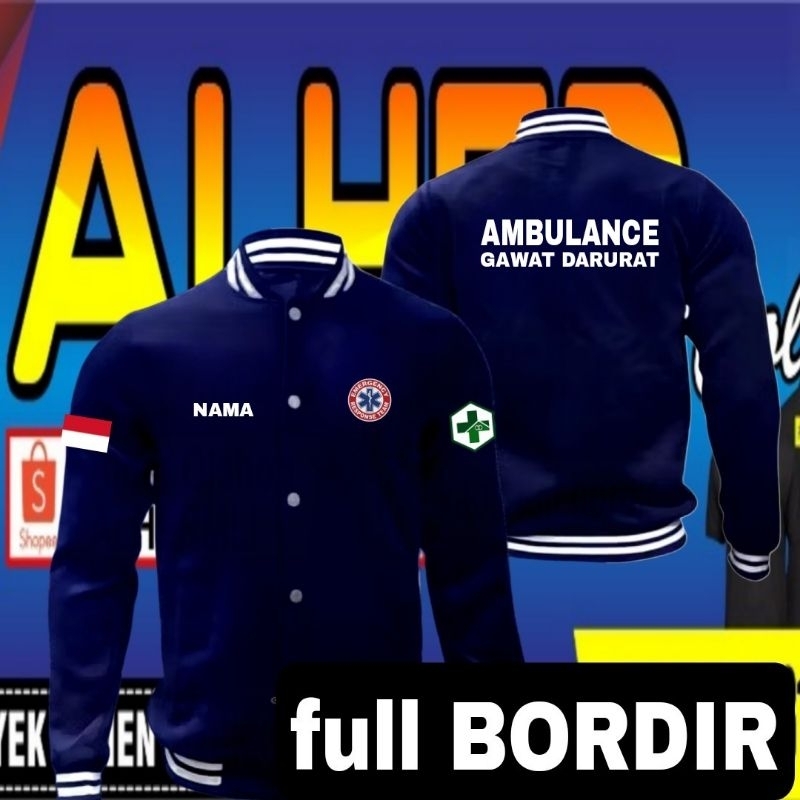 jaket bordir driver ambulance jaket driver ambulance jaket Emergency jaket ambulance gawat darurat b
