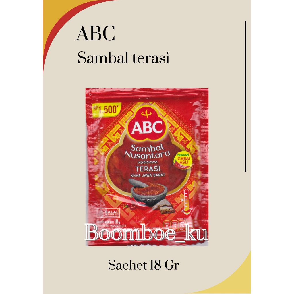 

ABC Sambal Nusantara terasi 18Gr