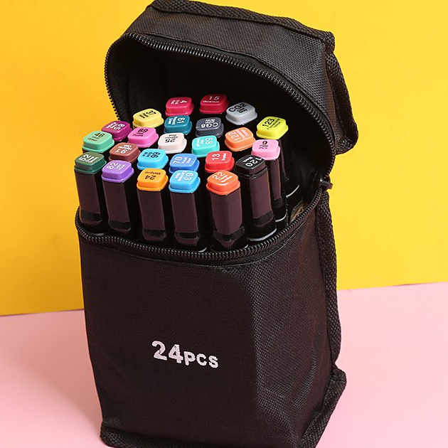

Eksklusif 24PCS SPIDOL TOUCH ART MAKER GRAPHIC ART MAKER PEN COLOR SPIDOL WARNA 24 SET ATK