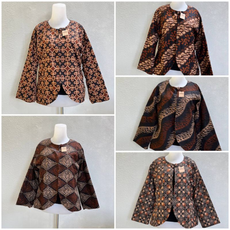 Outer Batik Lengan Panjang Ukuran Jumbo Bolak Balik