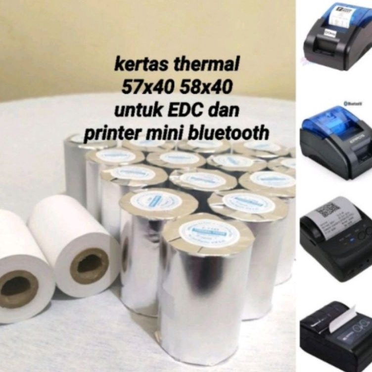 

KODE E5O Kertas kasir thermal Edc 5857x4 paket 1 pcs1 DUS