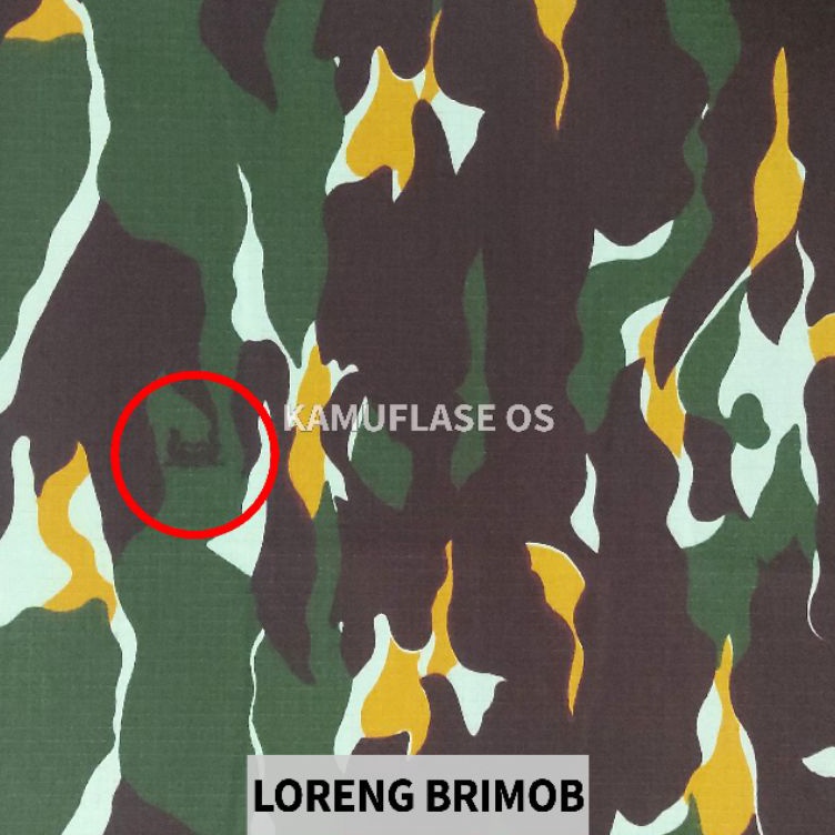 KODE Y46G Kain loreng brimob bahan Ripstop tr