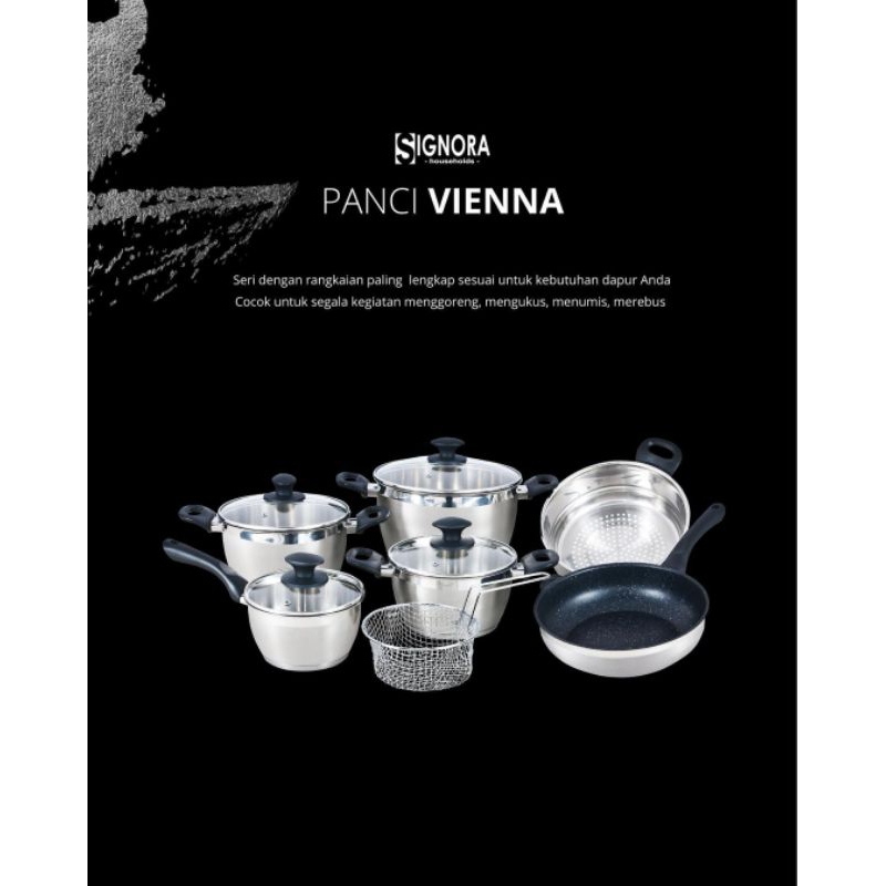 panci vienna signora / panci serbaguna stainless steel signora