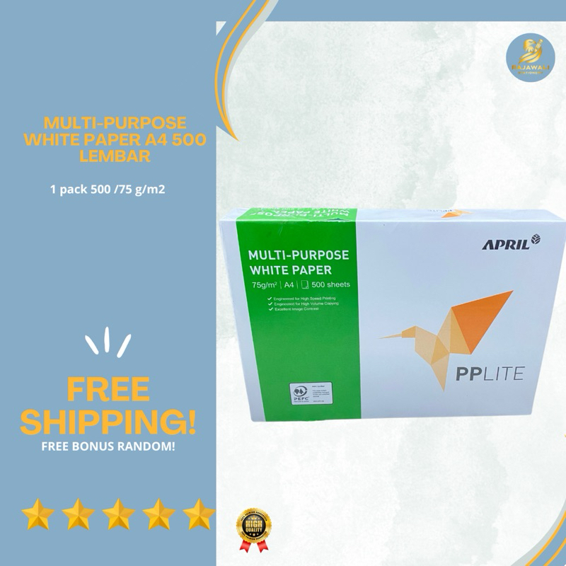 

PP Lite Multi Purpose White Paper A4 1 Pack 500 Lembar Harga Terjangkau + Free Bonus Random!!
